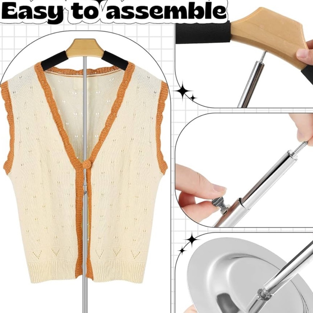 Adjustable T Shirt Display Flexible Shoulder Stand Shirt